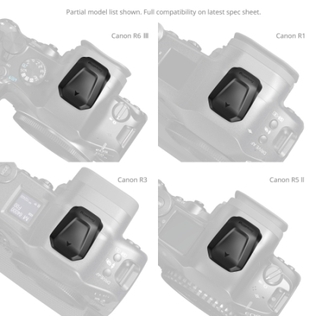 SmallRig 6245 - 2x osłona gorącej stopki do Canon (Hot Shoe Cover) - przykłady kompatybilności